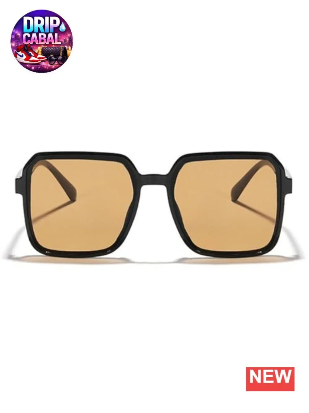Vintage Oversized Square Sunglasses UV400 for Men Women